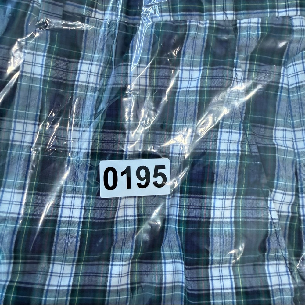 Polo Ralph Lauren Plaid Shorts Mens 33 Blue Green Tartan Bleeker Chino Bradburry - Picture 12 of 12